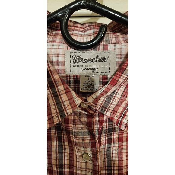 Wrancher by Wrangler ladies long sleeve flannel button up - Picture 4 of 5